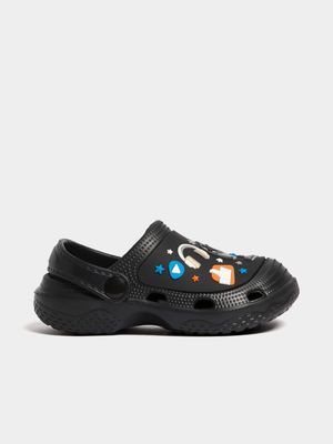 Jet Younger Boys Black Gamer Clog