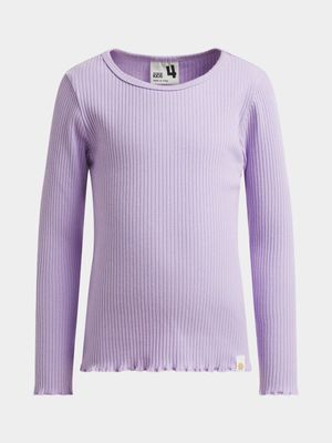 Cotton On Kids Girl Purple Jade Crew Top