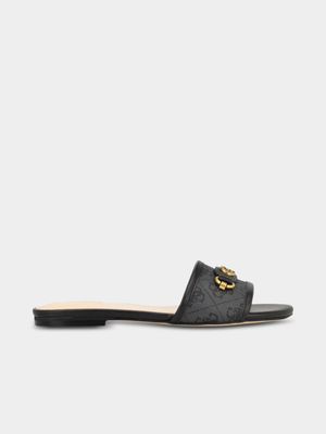 Women's Guess Black Hammi2 Slides