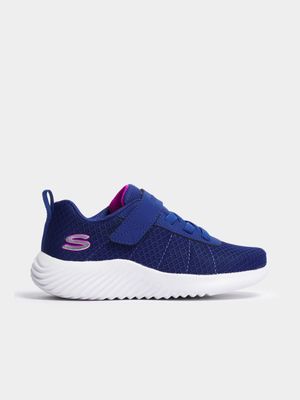 Kids Skechers Bounder Navy Sneaker