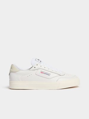 Superga Women's 3843 Court White Sneaker