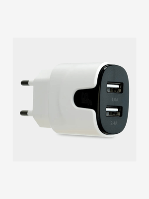 Supa Fly 3.4A Dual USB Wall Charger with Micro USB Cable