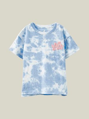 Cotton On Kids Girl Blue Poppy Short Sleeve Print T-shirt