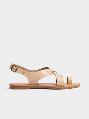 Women's Natural Toe Post Sandals