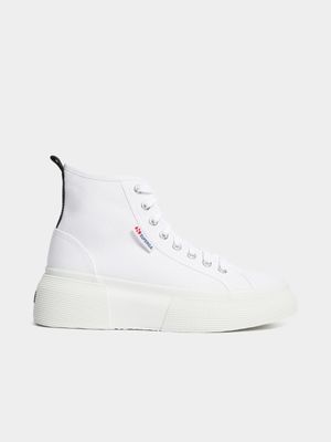 Superga Women's 2596 Bubble Mid White Sneaker