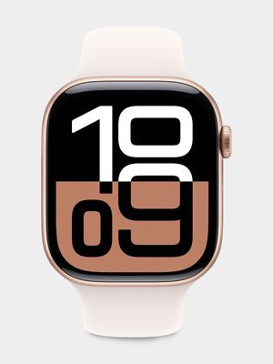 Apple Watch Series 10 GPS 42mm Rose Gold Aluminium Case with Light Blush Sport Band - S/M