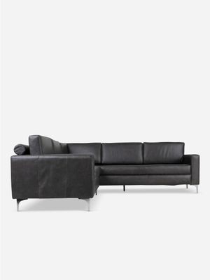 Harvard Full Corner Leather Codiac Charcoal