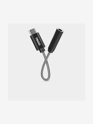 TROO Certified Type-C 3.5MM Braided Audio Jack Adapter