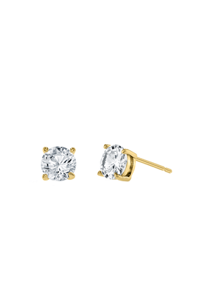 6mm Round CZ Brass Studs