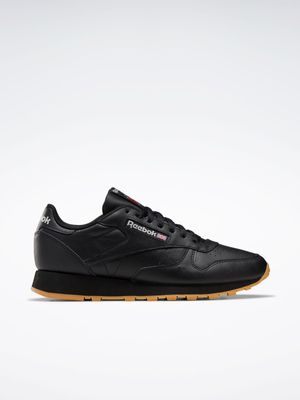 Reebok Men's Classic Leather Black Sneaker