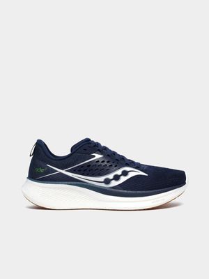 Mens Saucony Ride 17 Navy/White/Gum Running Shoes