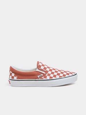 Vans Men's Slip-On Orange/White Sneaker