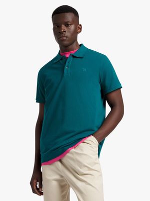 Men's Relay Jeans Simplified Pique Teal Golfer