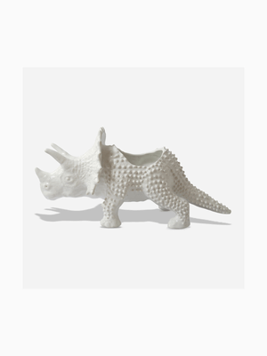 Rialheim Dino Pot Plant Holder Gloss White