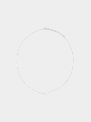 Sterling Silver Interlinked Squares Necklace