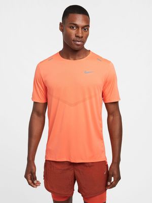 Men's Nike Rise 365 Dri-FIT Short-Sleeve Wild Mango Running Top