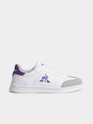 Women's Le Coq Sportif Court Vintage Optical White/Purple Sneaker