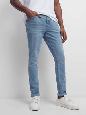 Jet Men's Light Wash Slim Jeans