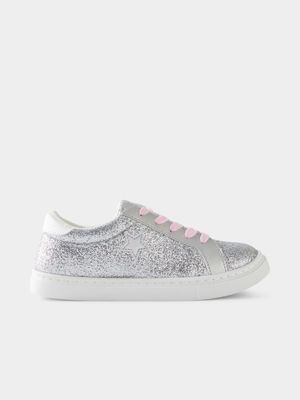 Cotton On Kids Silver Sofia Star Sneakers