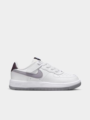 Nike Kids Force 1 Low Easyon White/Grey Sneaker