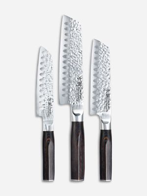 Cuisine::pro Damashiro EMPEROR Santoku Set 3Pc