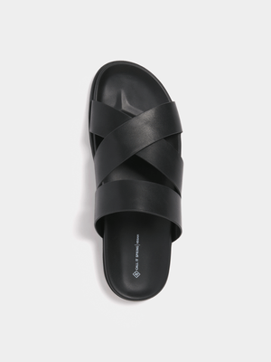 Men's Call It Spring Black Kurosu Flat Sandal