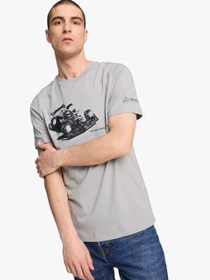 Puma Men's Mercedes-AMG Petronas Grey T-Shirt