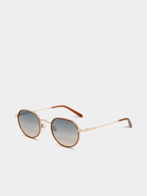 Carolina Lemke Berlin  Brown & Gold SIDDI 47 Sunglasses