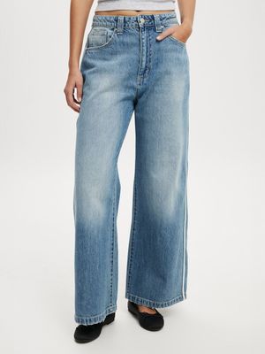 Women's Cotton On Blue Super Baggy Jeans