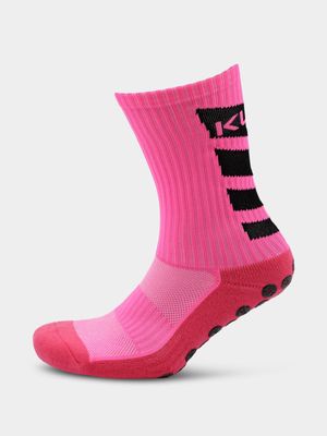 Kupe Pink Grip Socks