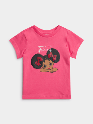 Jet Toddler Girls Coral Baby Face T-Shirt