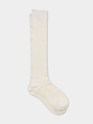 Women's Cotton On White Pointelle Knit Knee High Socks