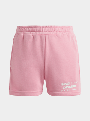 Girls TS Unbrushed Fleece Pink Shorts