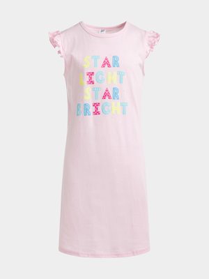 Jet Younger Girls Pink Sleep Shirt