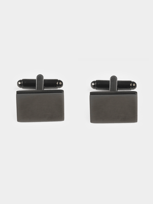 Men's Markham Rectangle Black Cufflinks