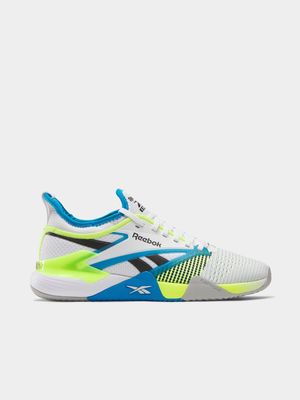 Mens Reebok Nano Court White/Lime/Aqua Shoes