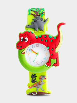 Boy's Green Dino Watch