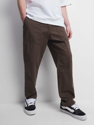 Vans Men's Brown Loose Tapered Pants