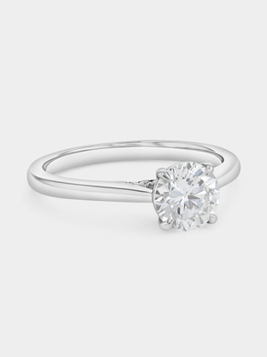 White Gold 0.97ct Lab Grown Diamond Solitaire Ring