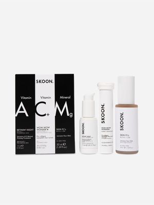 SKOON. Triple Threat Retinin Night, WWW+ & Skin Pjs