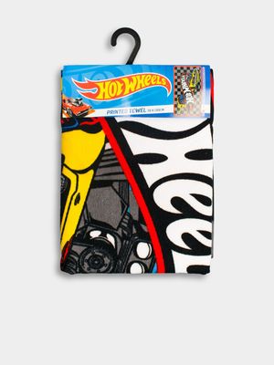 Hot Wheels Black Beach Towel