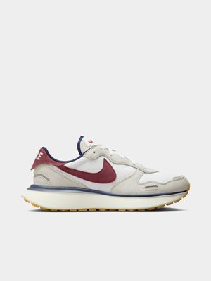 Nike Women's Phoenix Waffle Cream/Red Sneaker