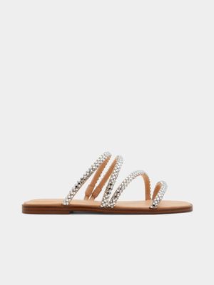 Women's ALDO Silver Triton Flat Sandals