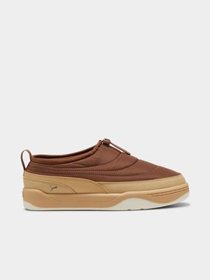 Puma Men's Park Lifestyle Brown/Cream Slip-On Sneaker