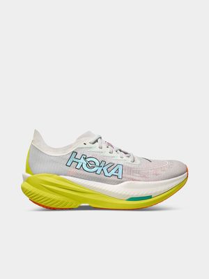 Mens Hoka Mach X2 Frost/Citrus Running Shoes