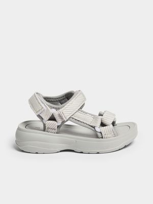 Jet Younger Boys White Velcro Sandals