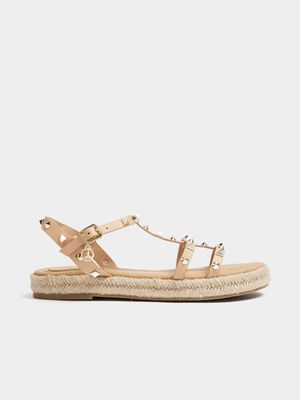 Luella Studded Espadrille Sandals