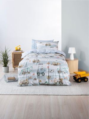 Linen House Kids Heavy Machinery Duvet Cover Set