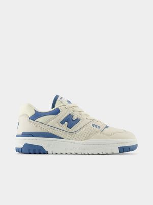 New Balance Women's 550 Cream/Blue Sneaker