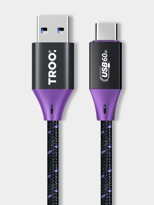 TROO Certified Charge 60W USB TypC Braided Cable